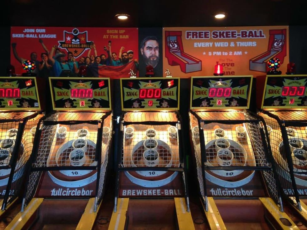 Full Circle Bar brewskee-ball games