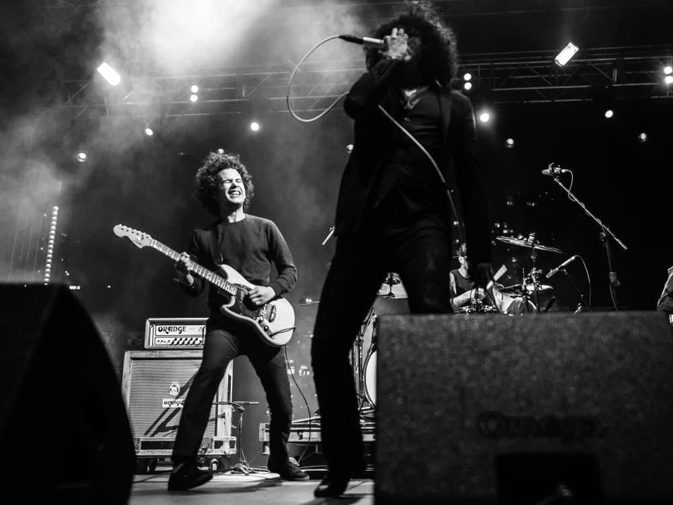 Fun Fun Fun Fest 2015 Antemasque Omar Rodriguez-Lopez and Cedric Bixler Zavala Travis Barker