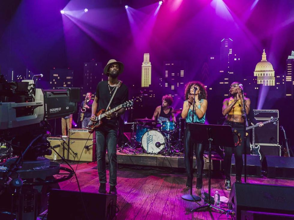 Gary Clark Jr camera set Austin City Limits taping ACL TV episode 2015