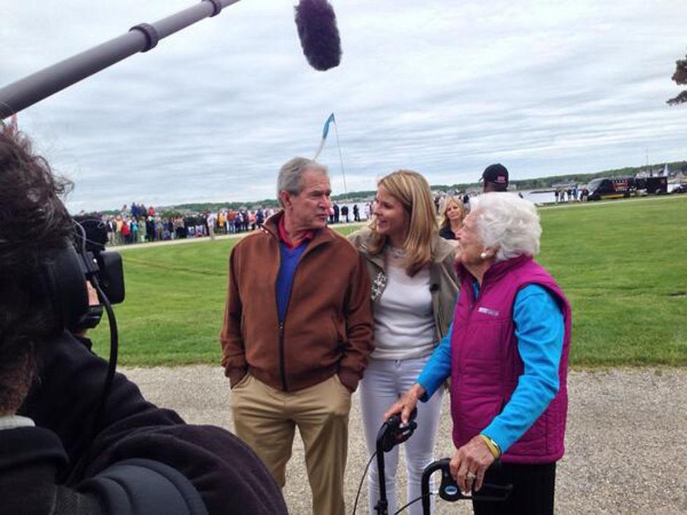 George H.W. Bush skydive 90th birthday
