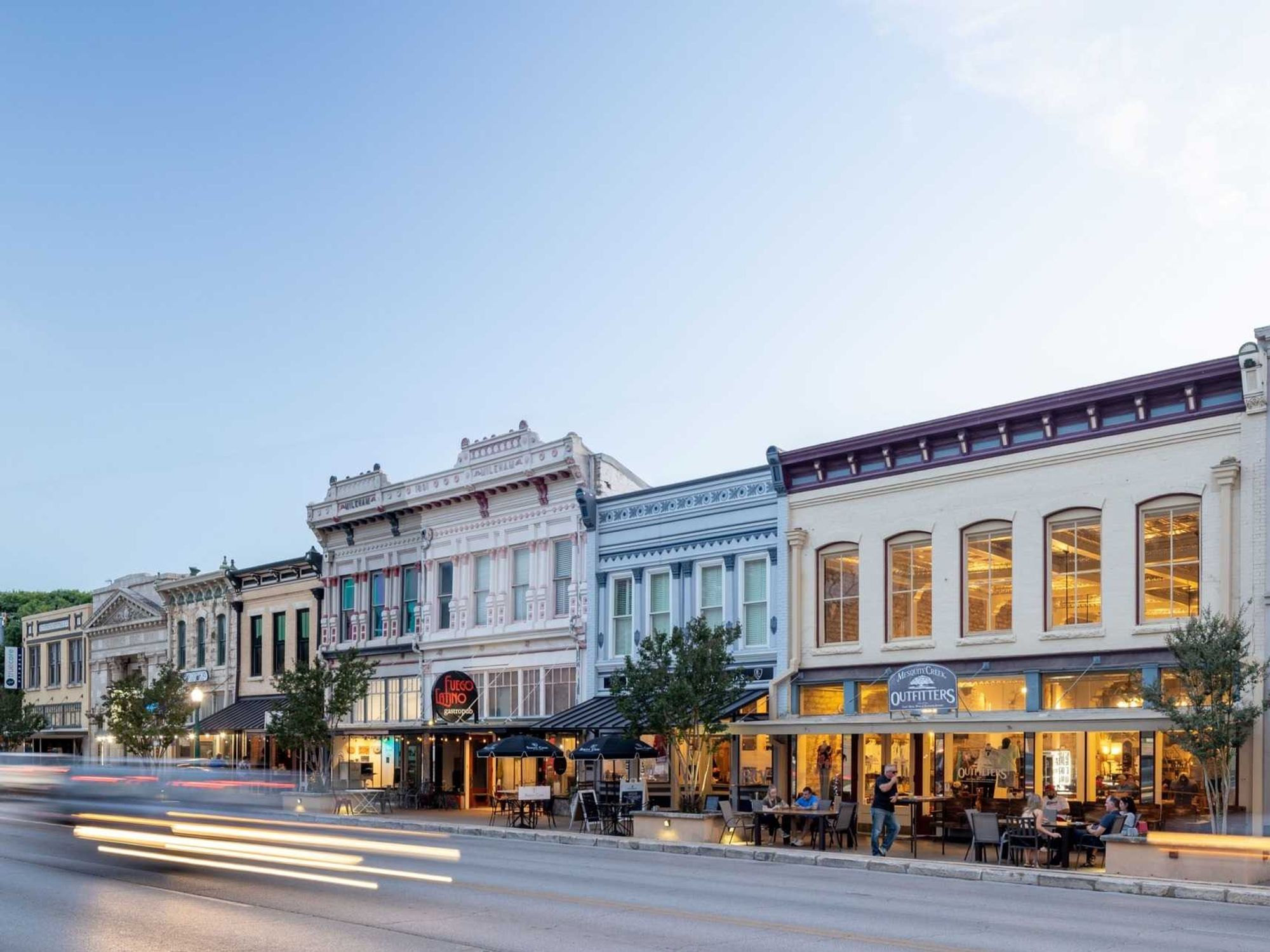Georgetown historic town square, Austin suburb