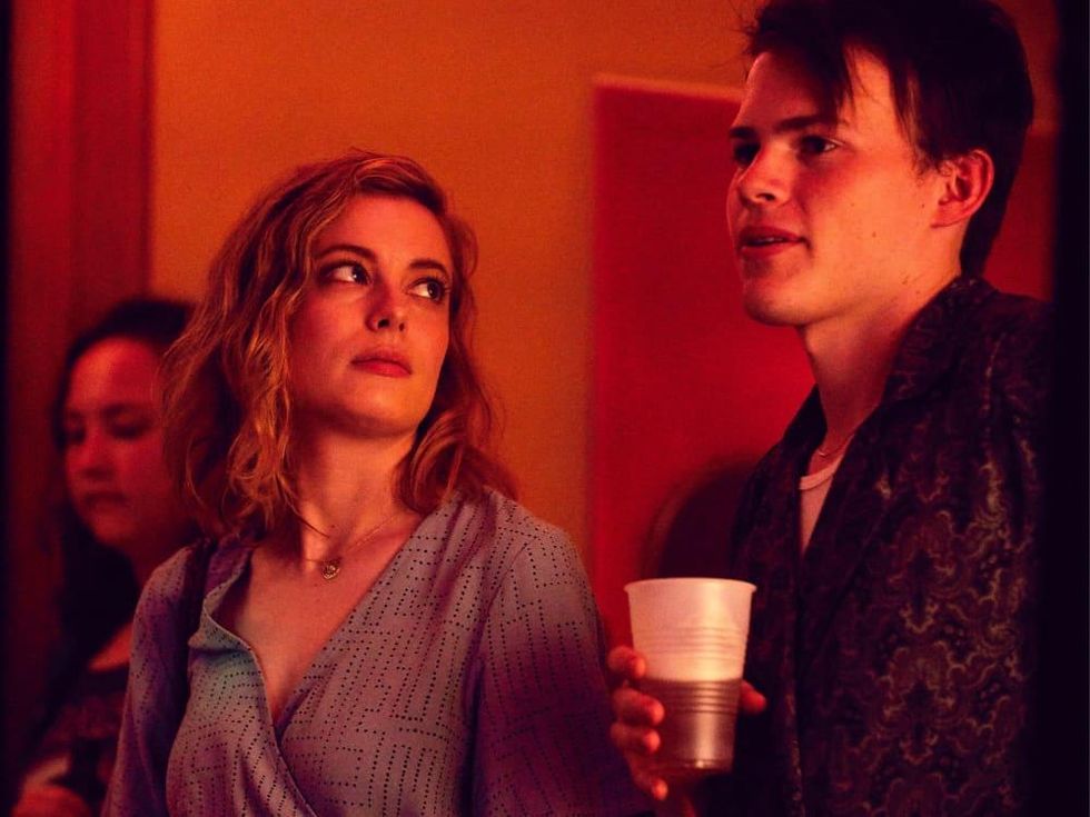 Gillian Jacobs and Josh Wiggins in I Used to Go Here
