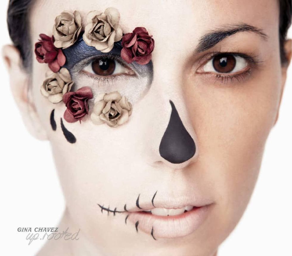 Gina Chavez on the cover of her new album UP.ROOTED