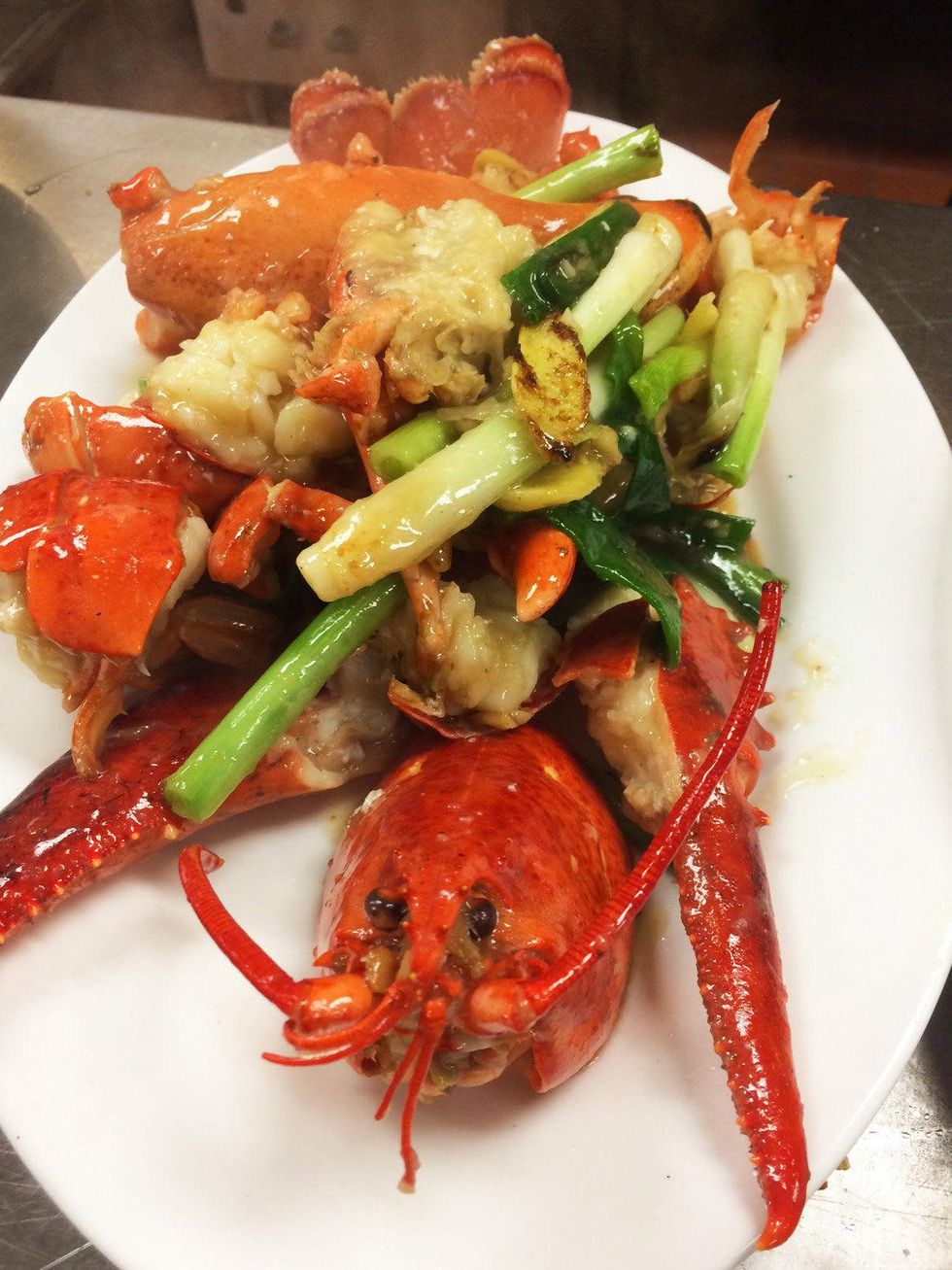 Ginger scallion lobster Wu Chow