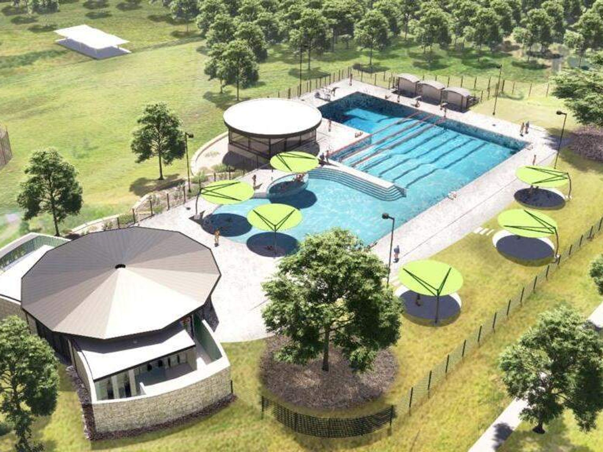 Givens Pool rendering