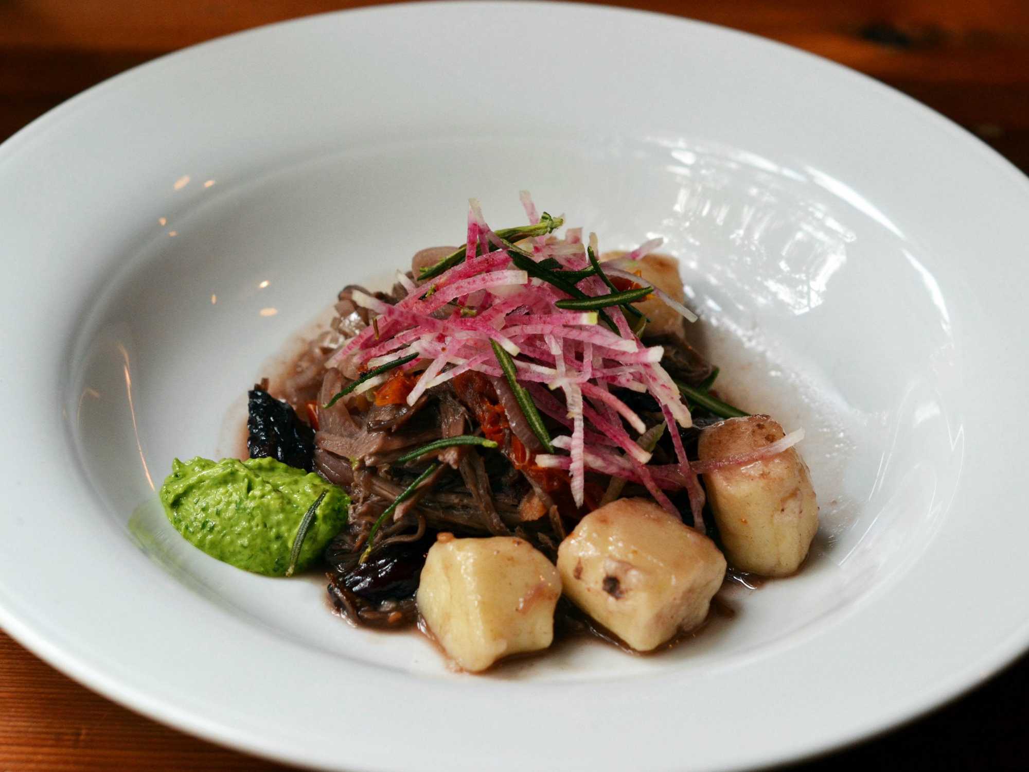 Goat shoulder gnocchi