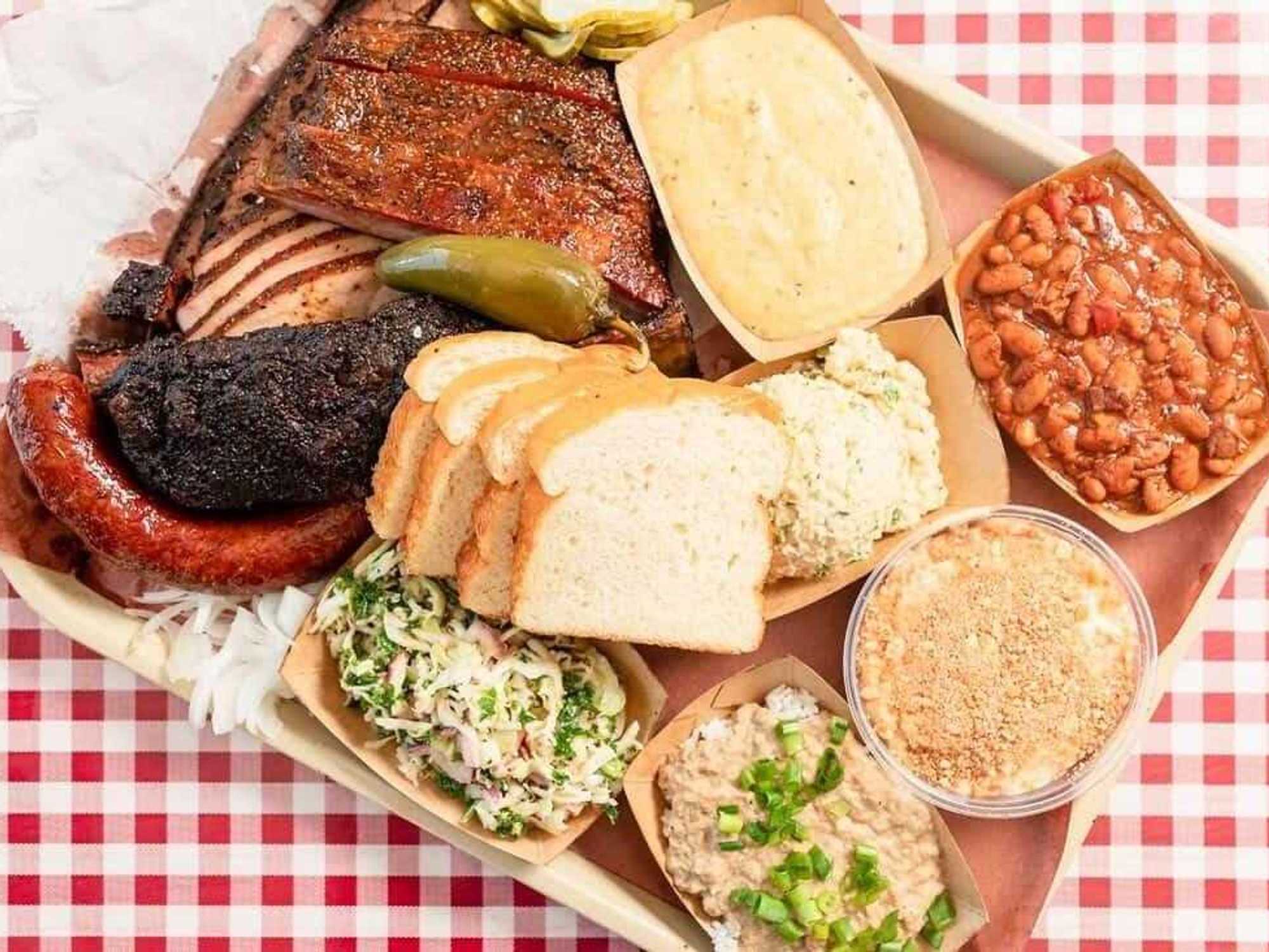 Goldee's barbecue tray