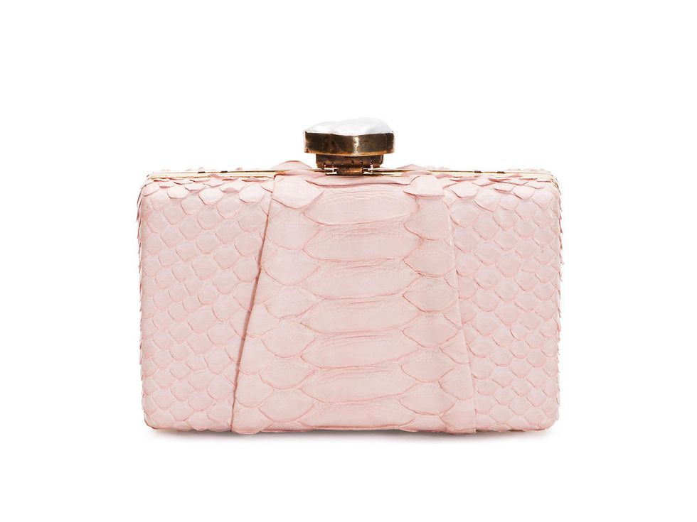Golden Globes January 2014 Baird & Baird pale pink clutch