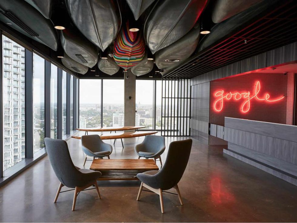 Google Austin office lobby
