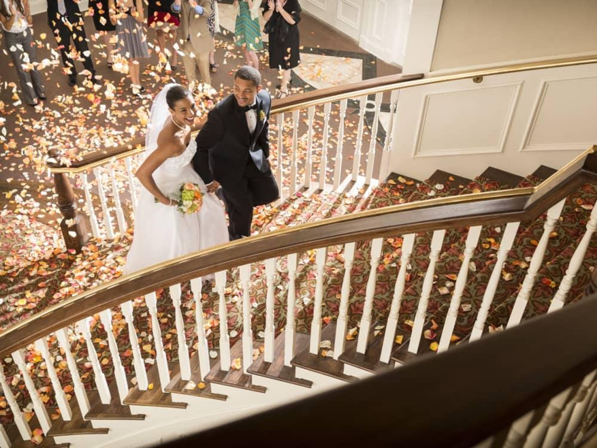 Grand Staircase at Tremont House wedding