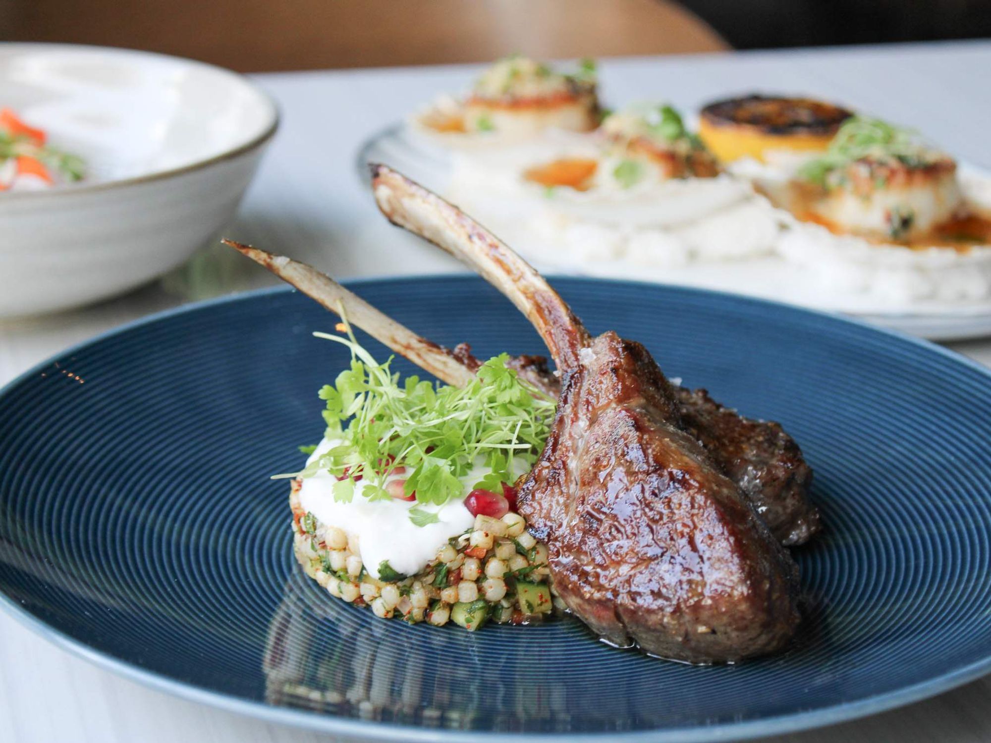 Grilled lamb lollipops