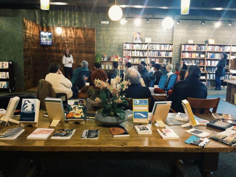 Group gather at Malvern Books