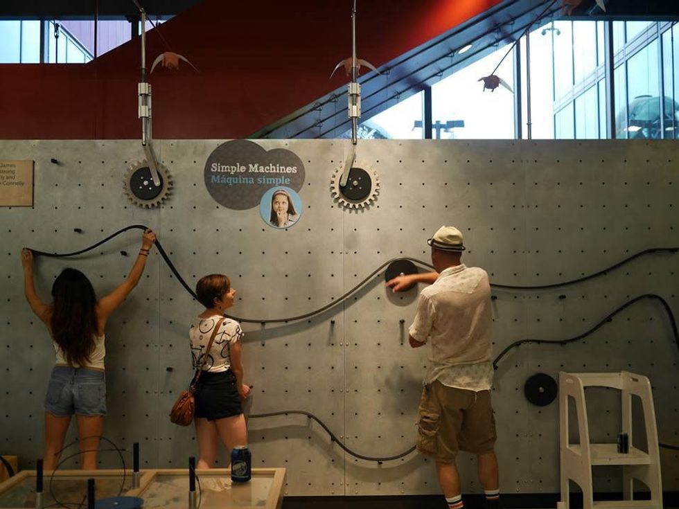 guests learning simple machines at The Thinkery Thinkery21