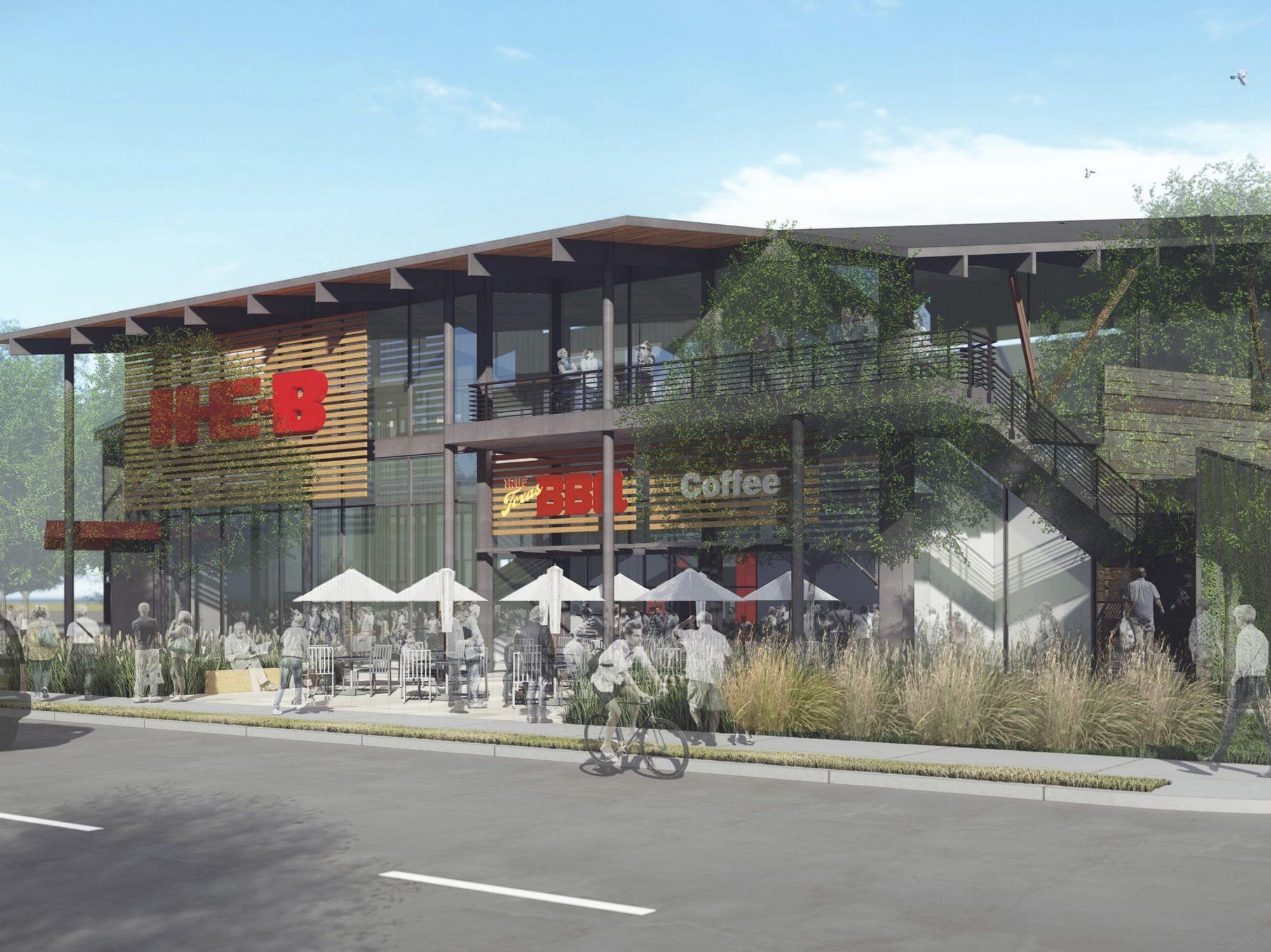 H-E-B rendering Lake Austin boulevard