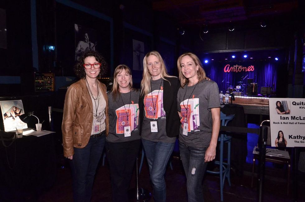 HAAM Battle of the Bands committee members pose for a photo