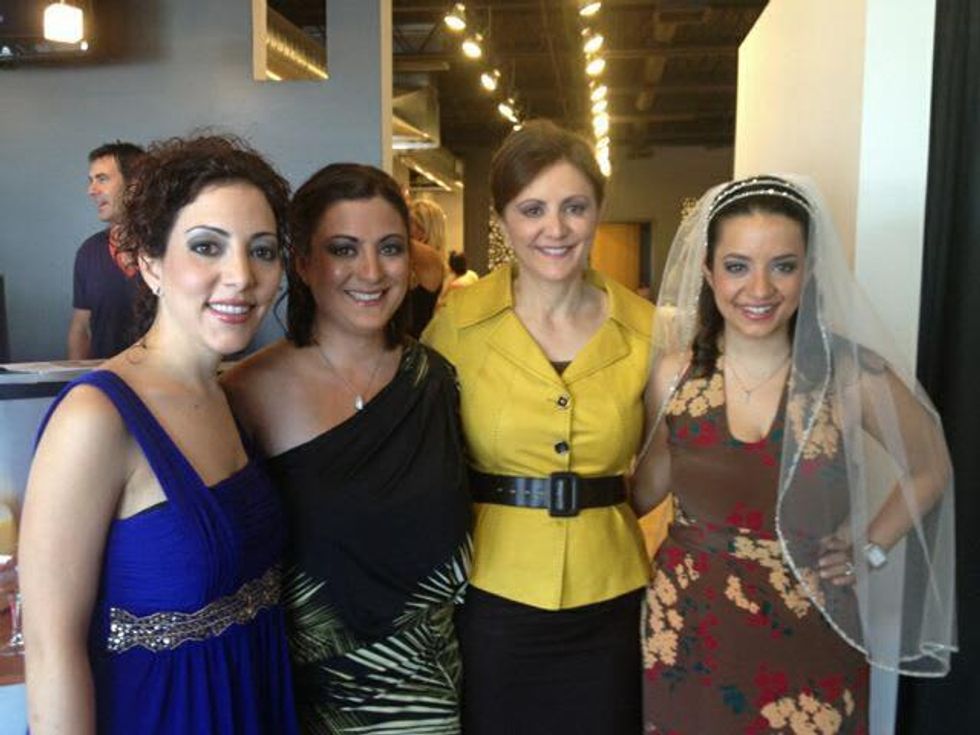 Hala Habal and her sisters and mother