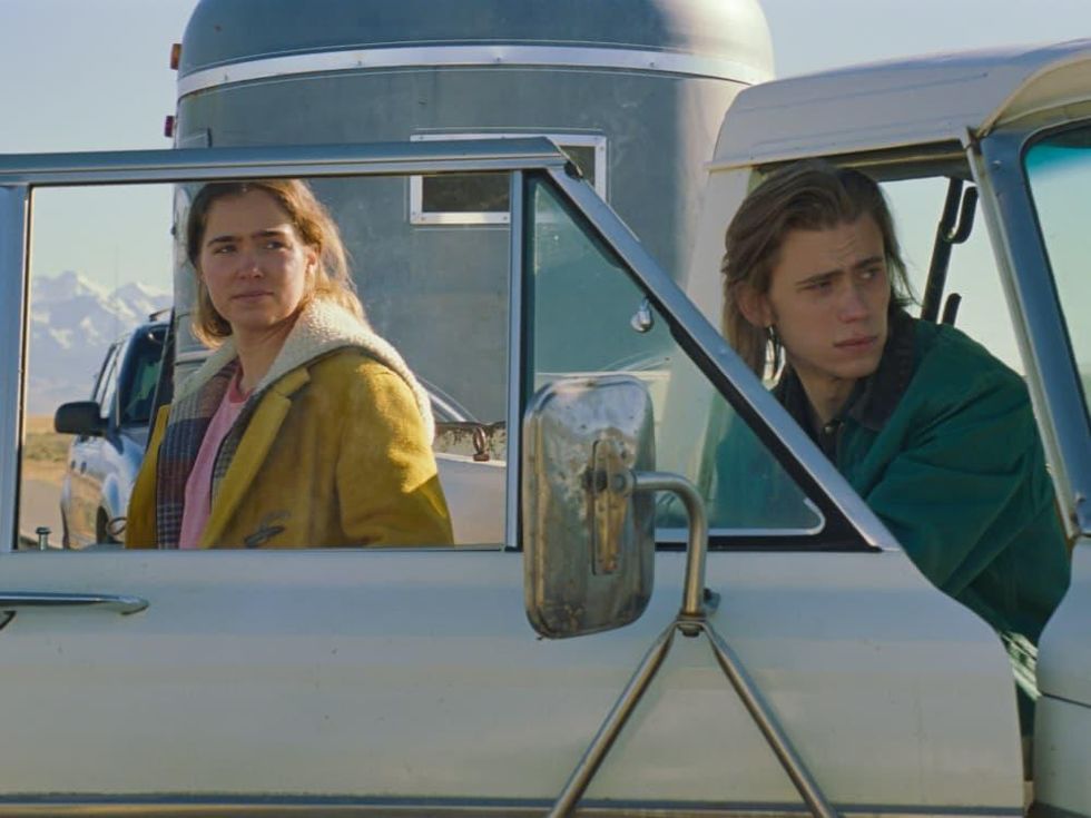 Haley Lu Richardson and Owen Teague in Montana Story