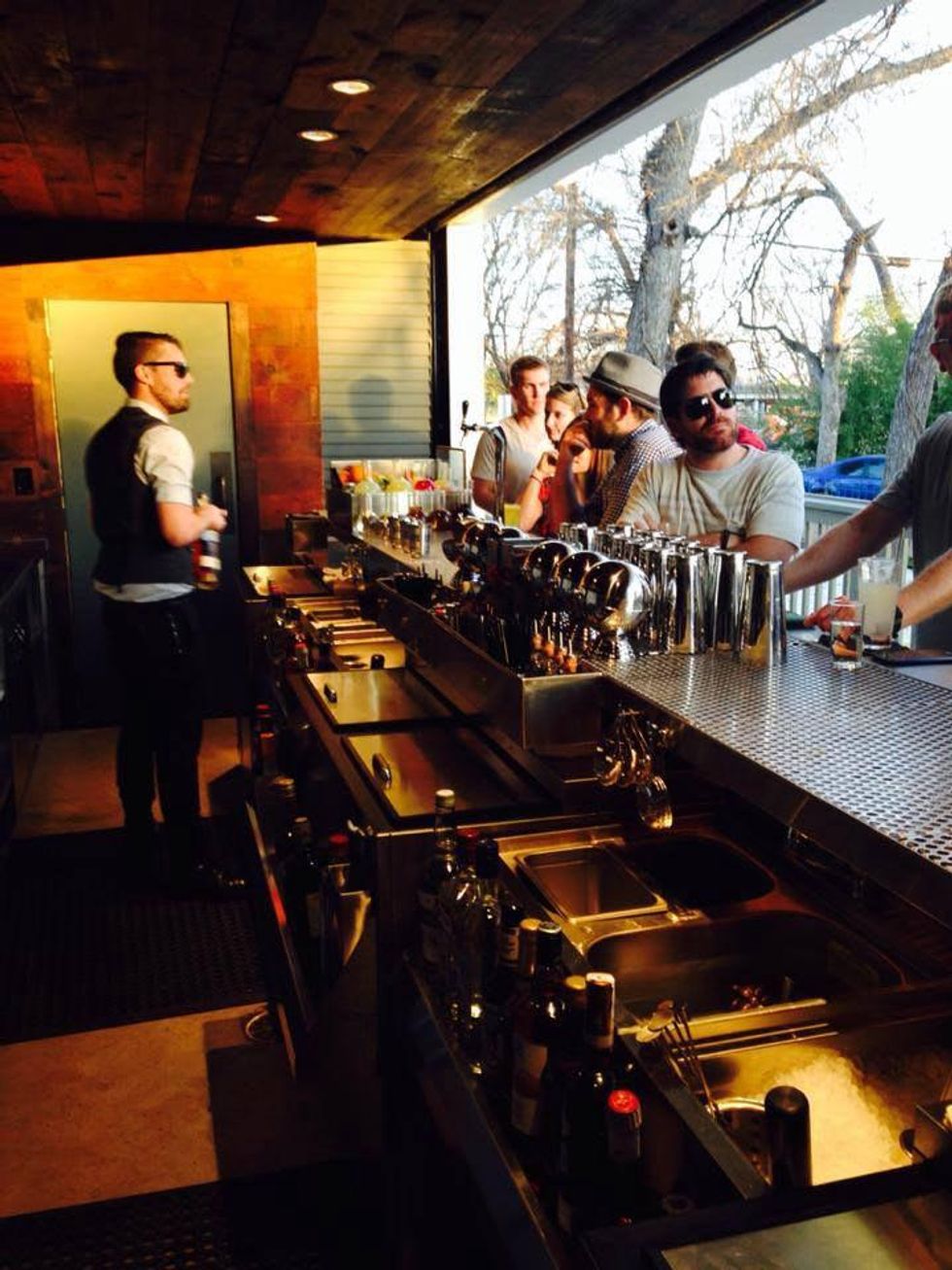 Half Step Austin outdoor bar