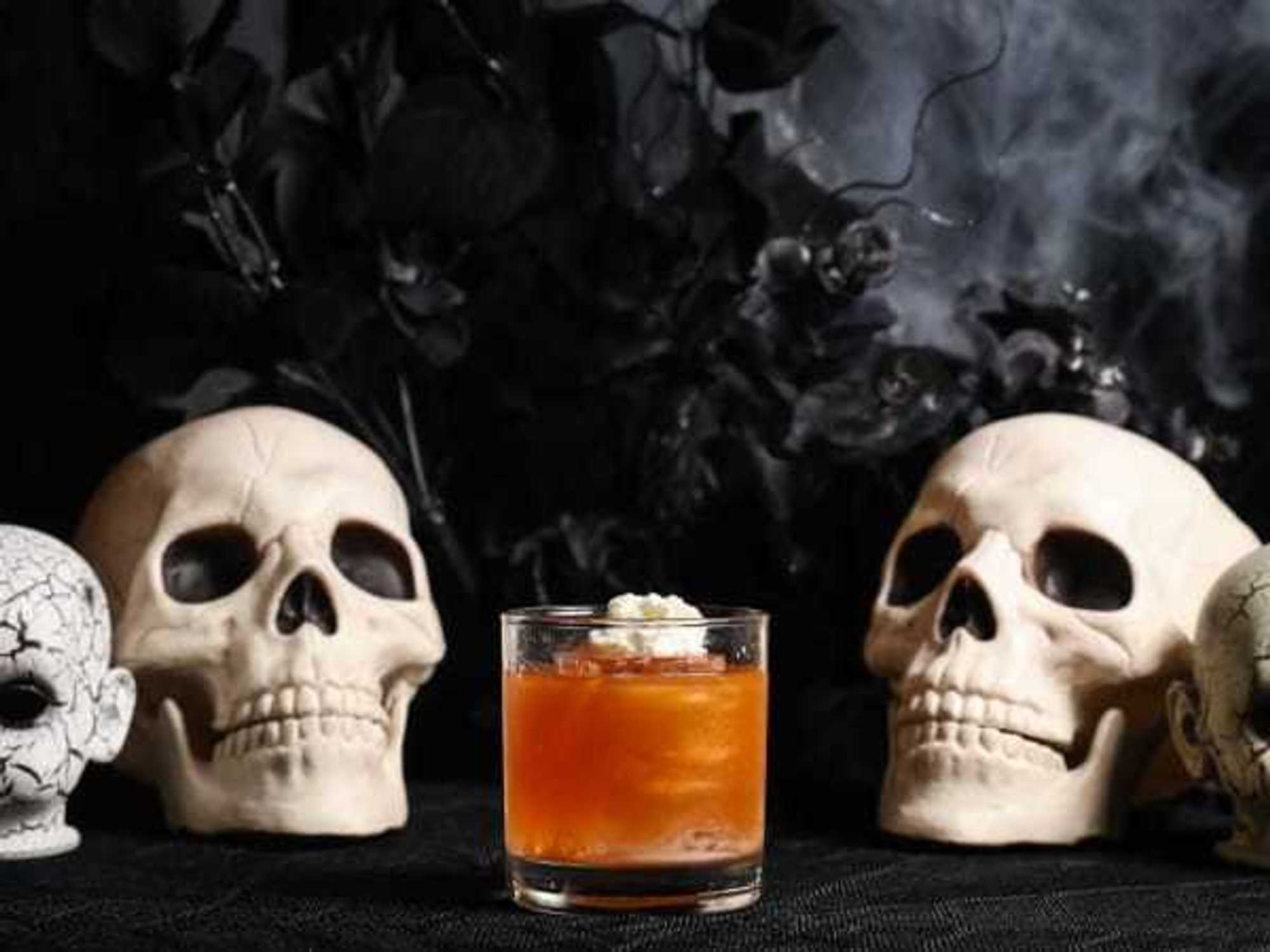 Halloween cocktail at Black Lagoon