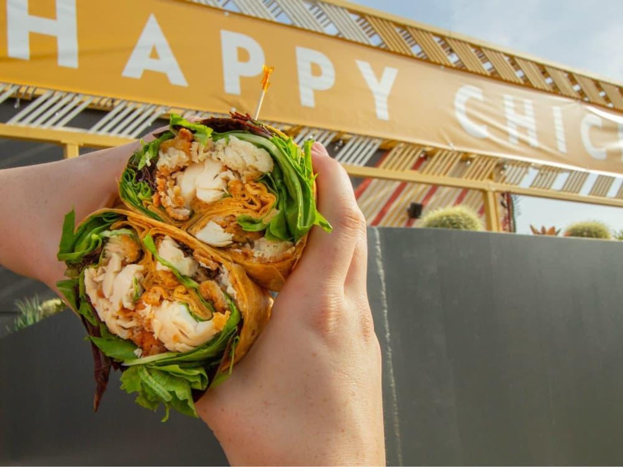 Happy Chicks chicken sandwich