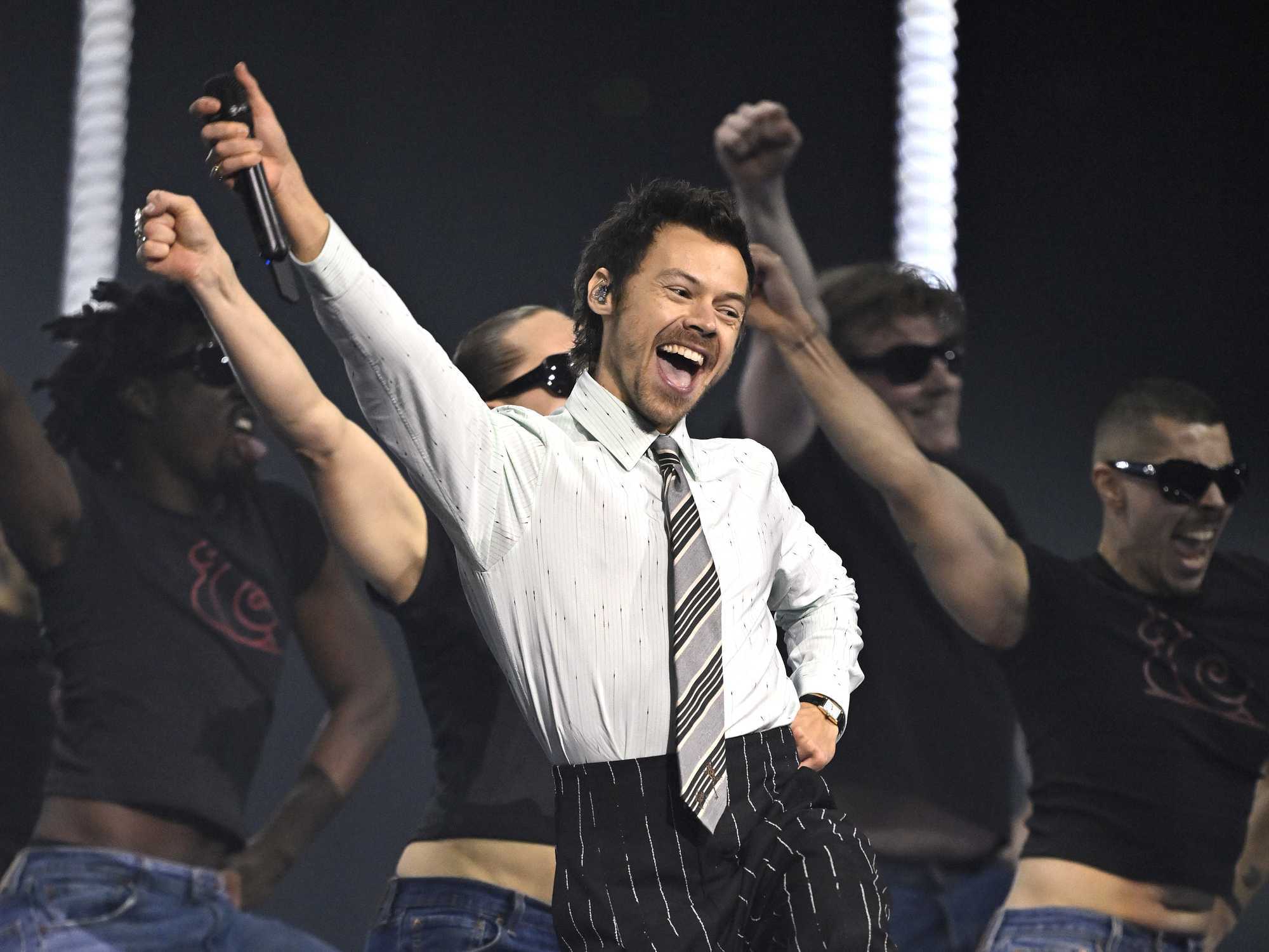 Harry Styles performing 2026