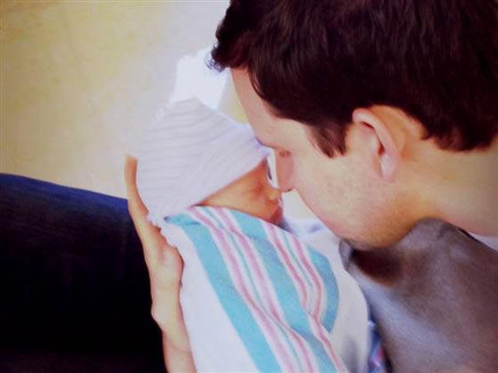 Henry Hager with baby Mila