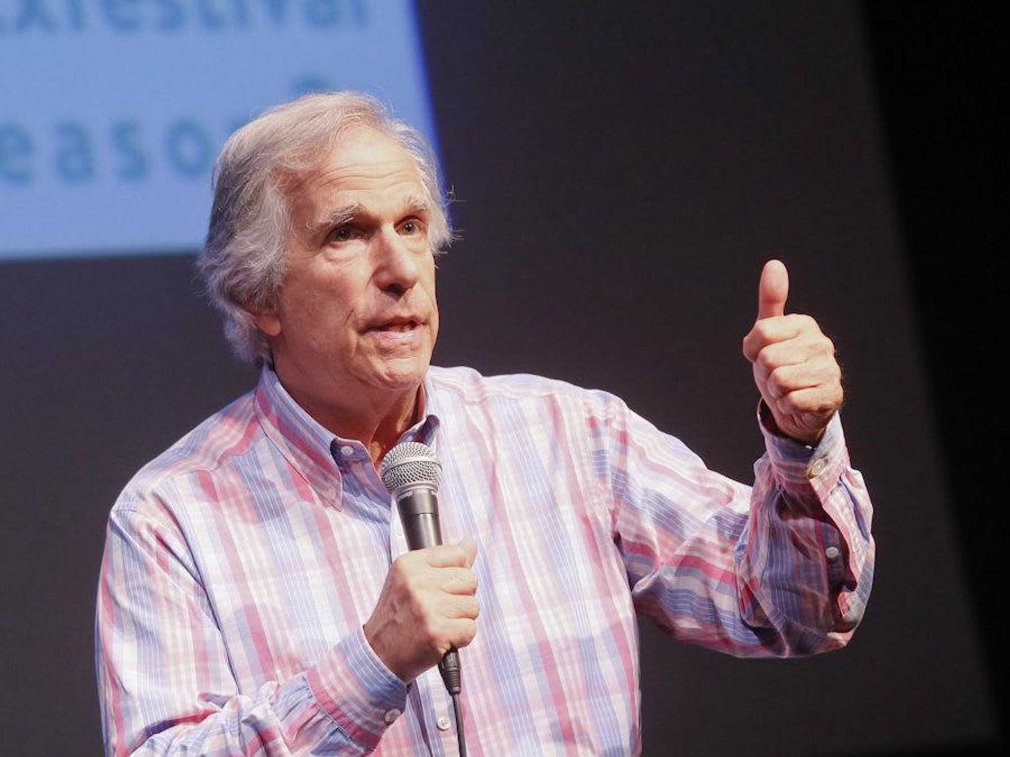 Henry Winkler speaking at ATX Television Festival 2014