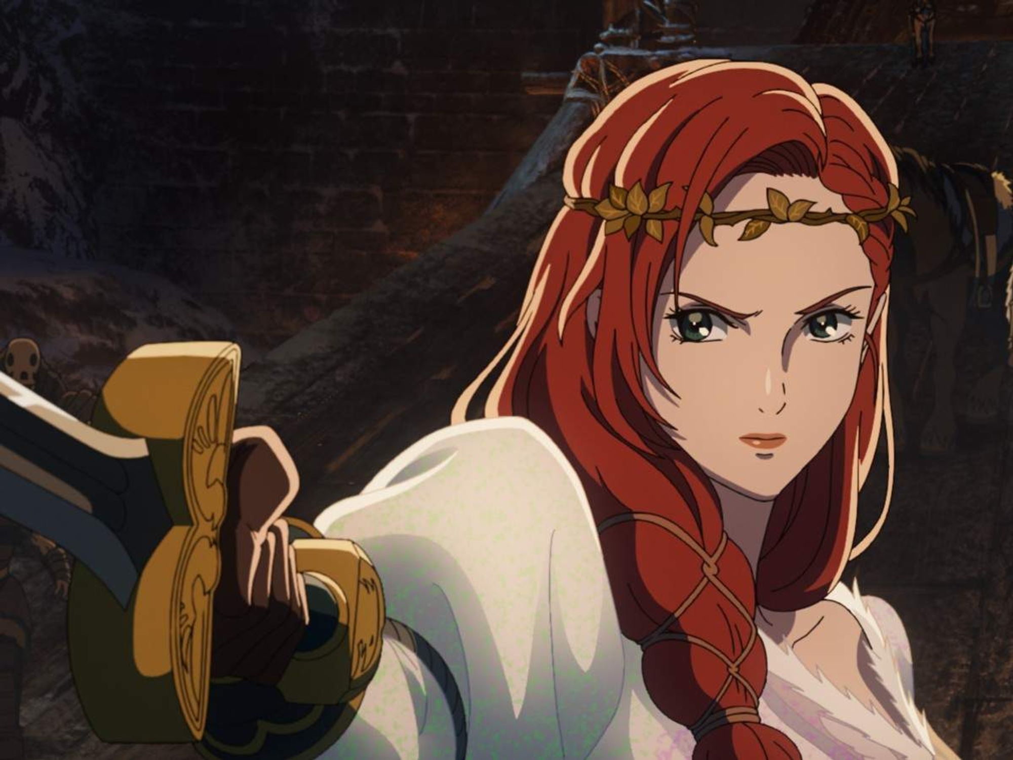 Hèra (Gaia Wise) in The Lord of the Rings: The War of the Rohirrim