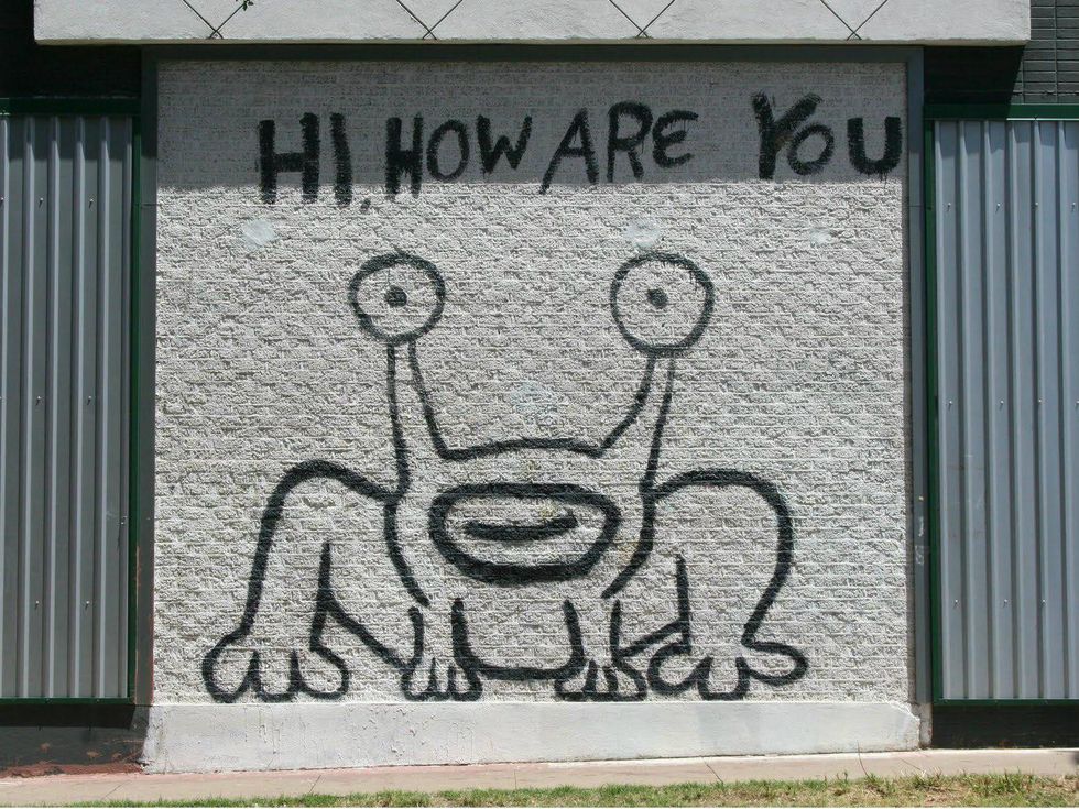 Hi How Are You Austin mural