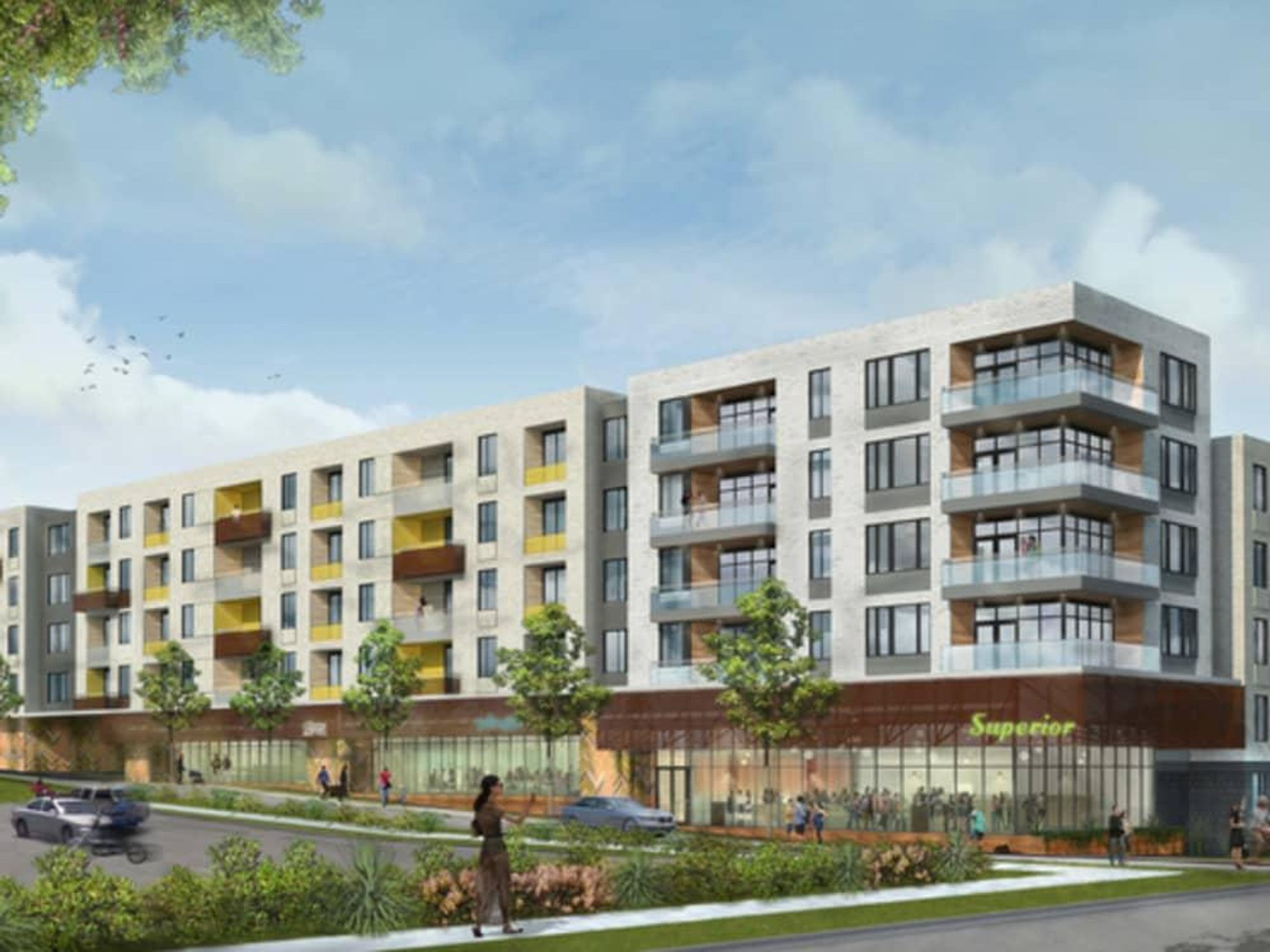 Highland District RedLeaf Properties Greystar apartment development rendering 2015