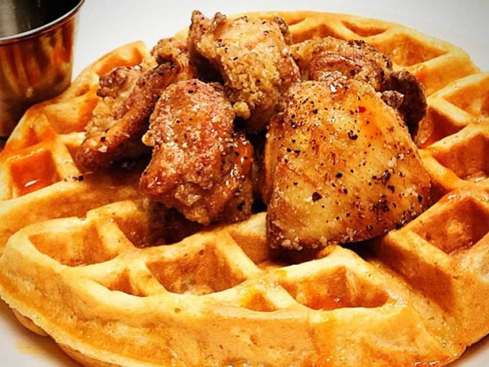 Hightower chicken and waffles