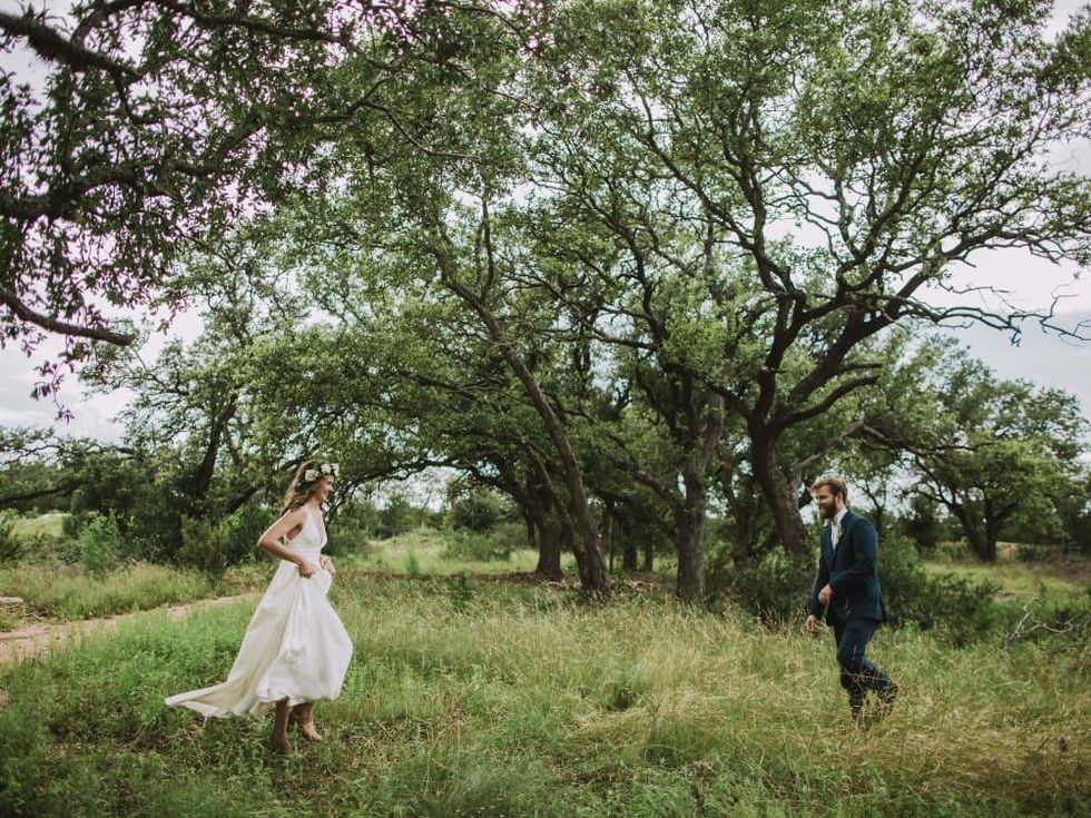 Hill Country wedding Prospect House first look
