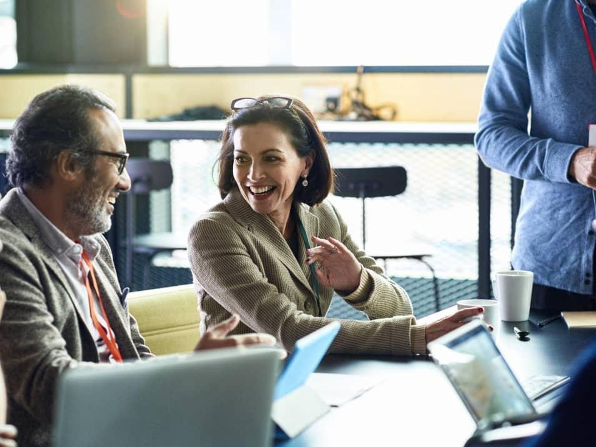 Hispanic business workers in an office