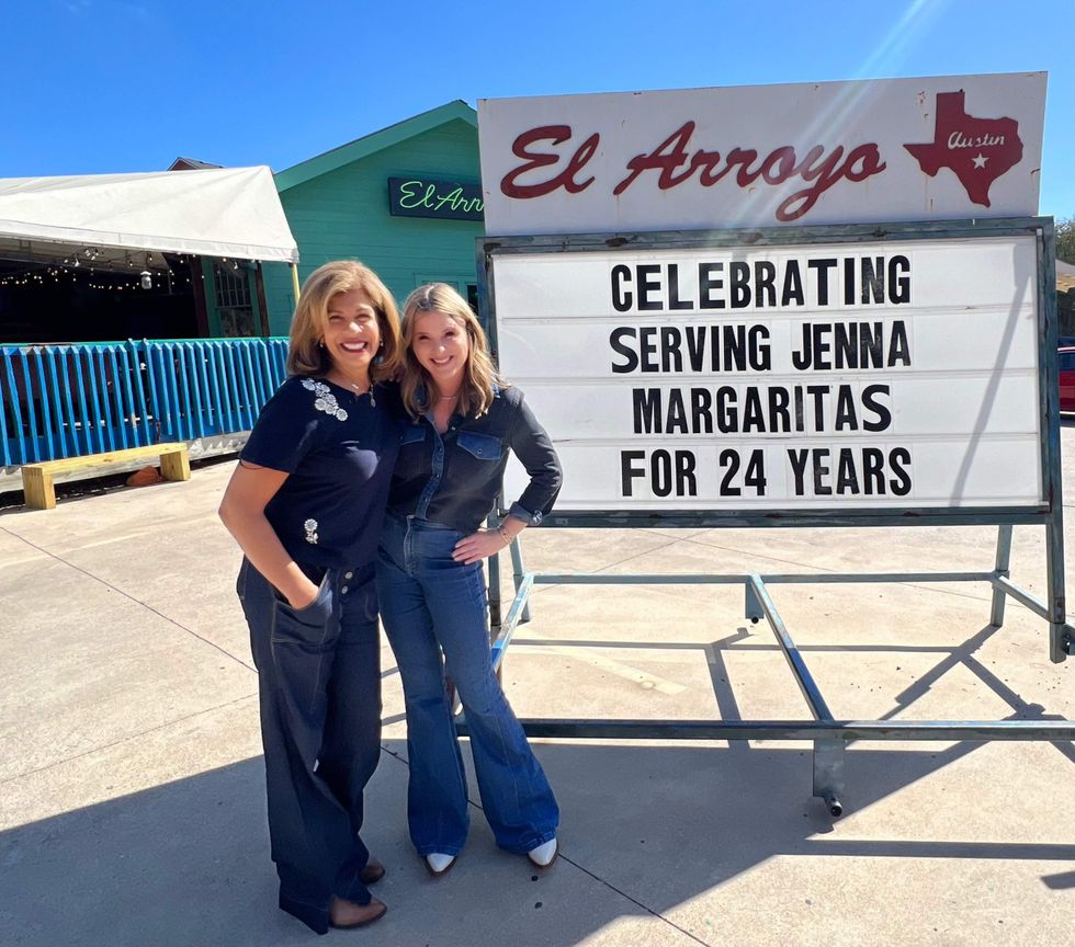 Hoda Kotb and Jenna Bush Hager in Austin.