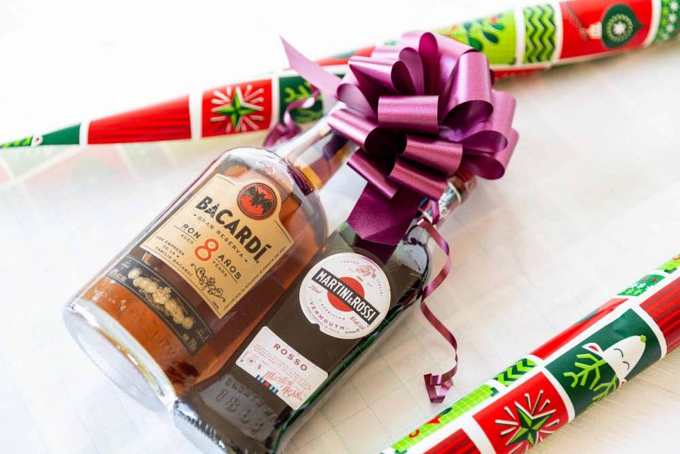 Holiday pack of Bacardi and Martini & Rossi
