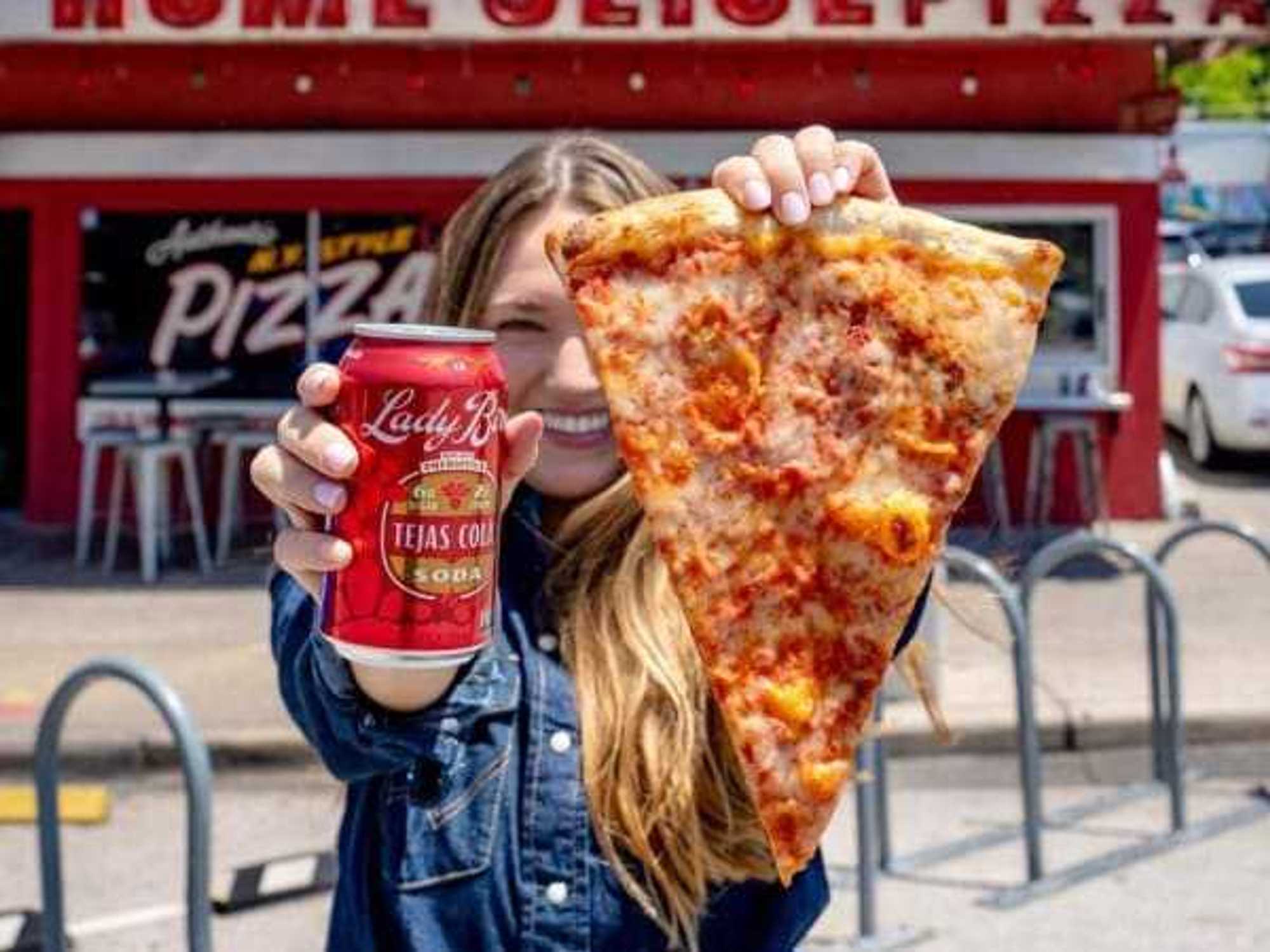 Home Slice Pizza and Lady Bird Soda