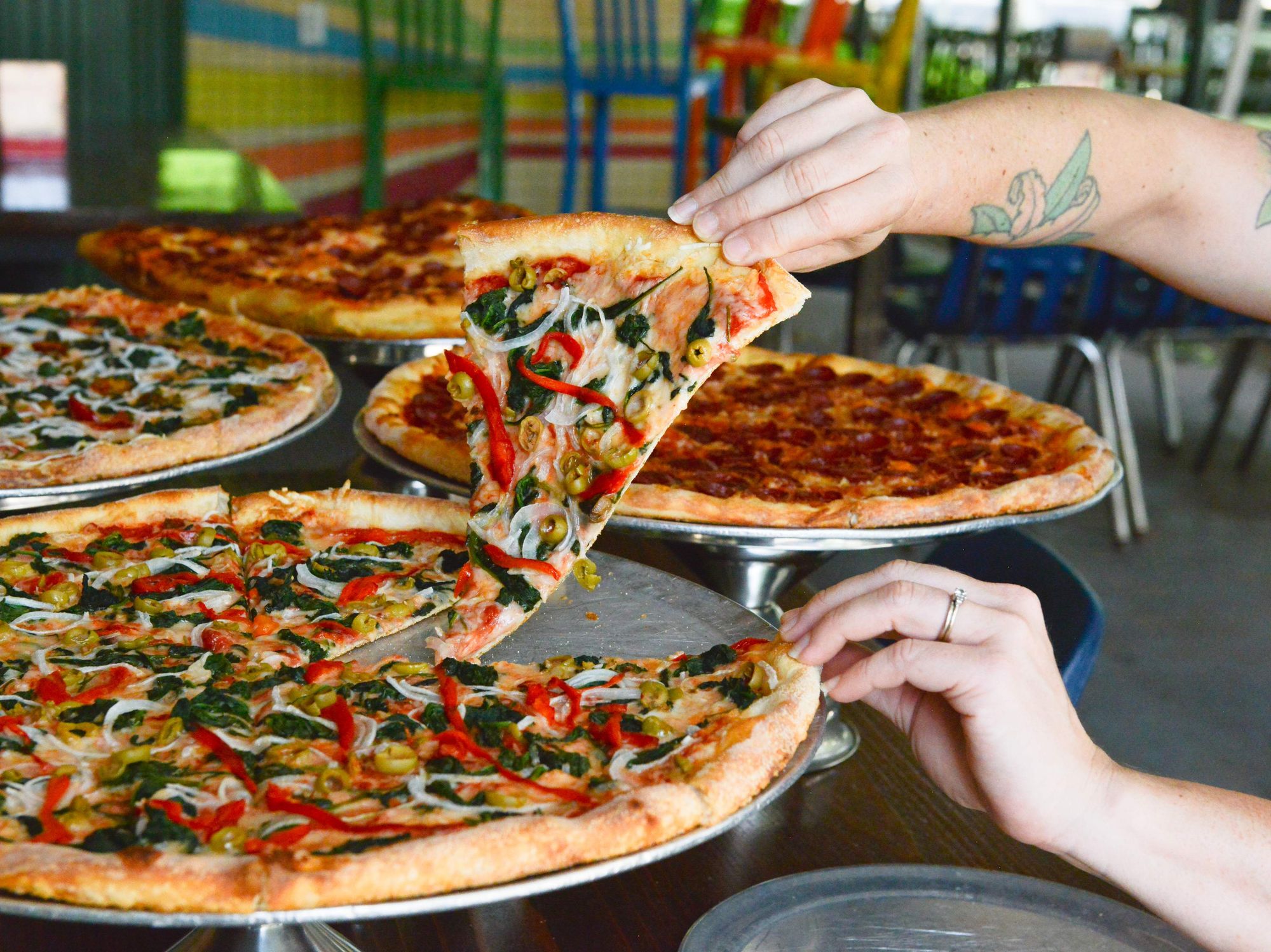 Home Slice vegan pizza