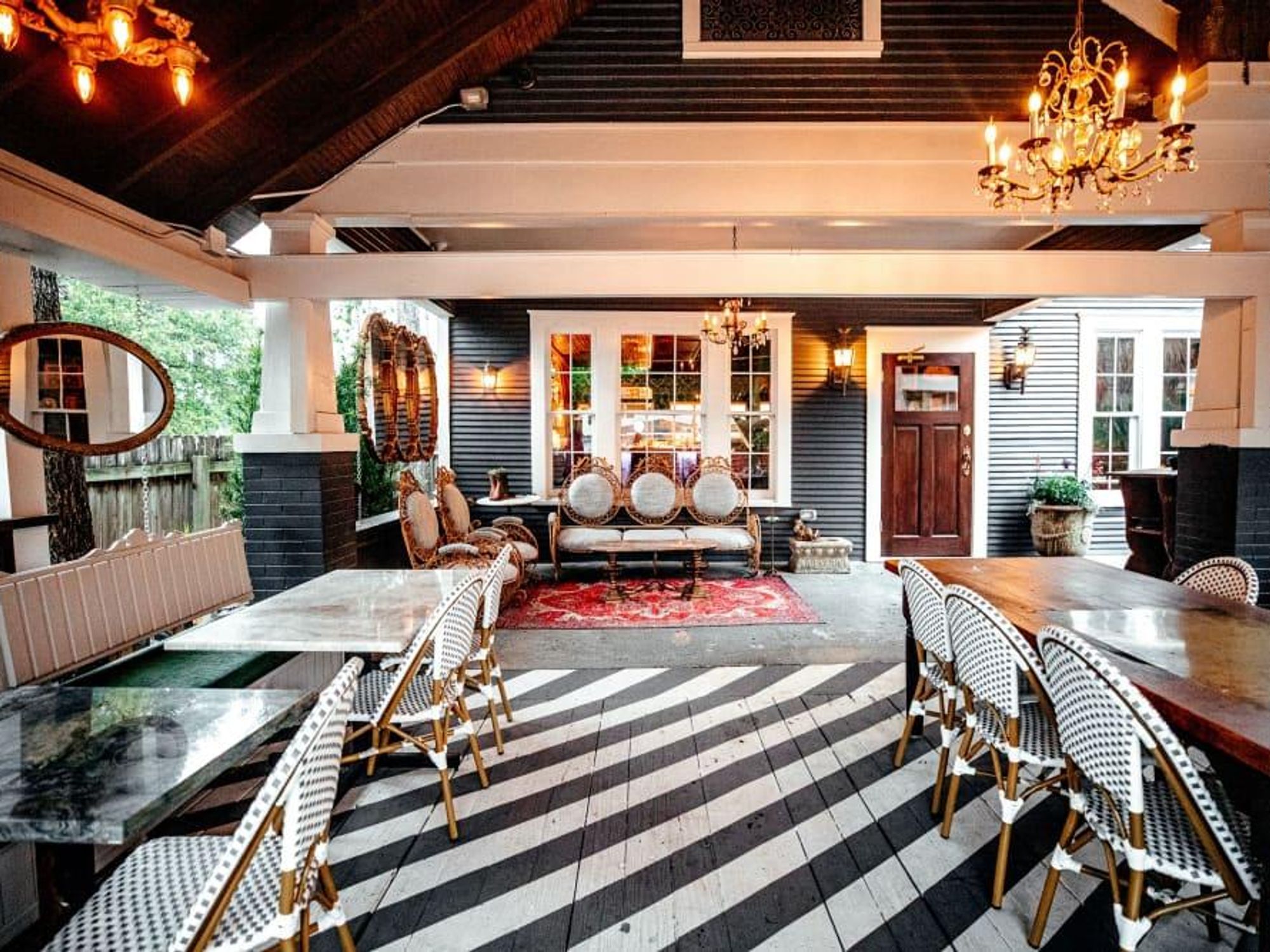 Honey Moon Spirit Lounge back patio