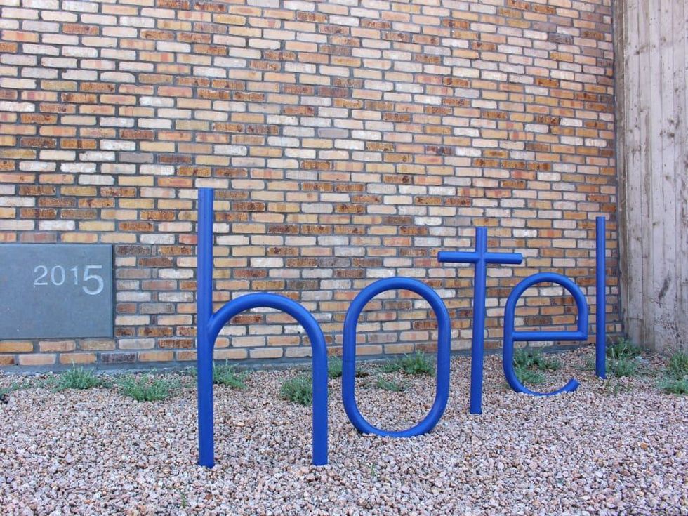 Hotel Eleven 11th Street Austin 2016 bike rack