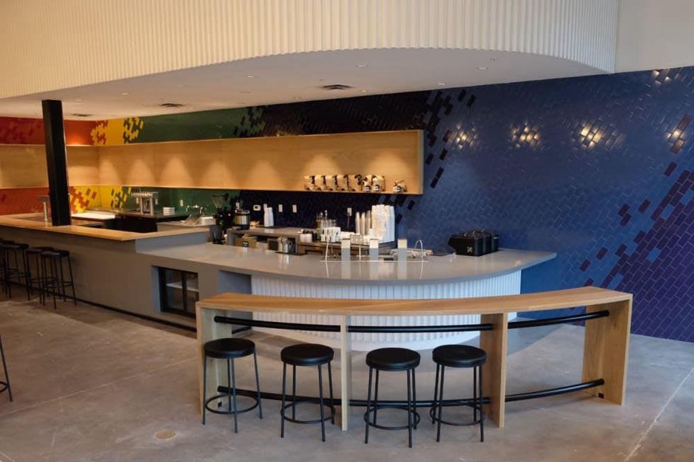 Houndstooth Rock Rose Austin interior