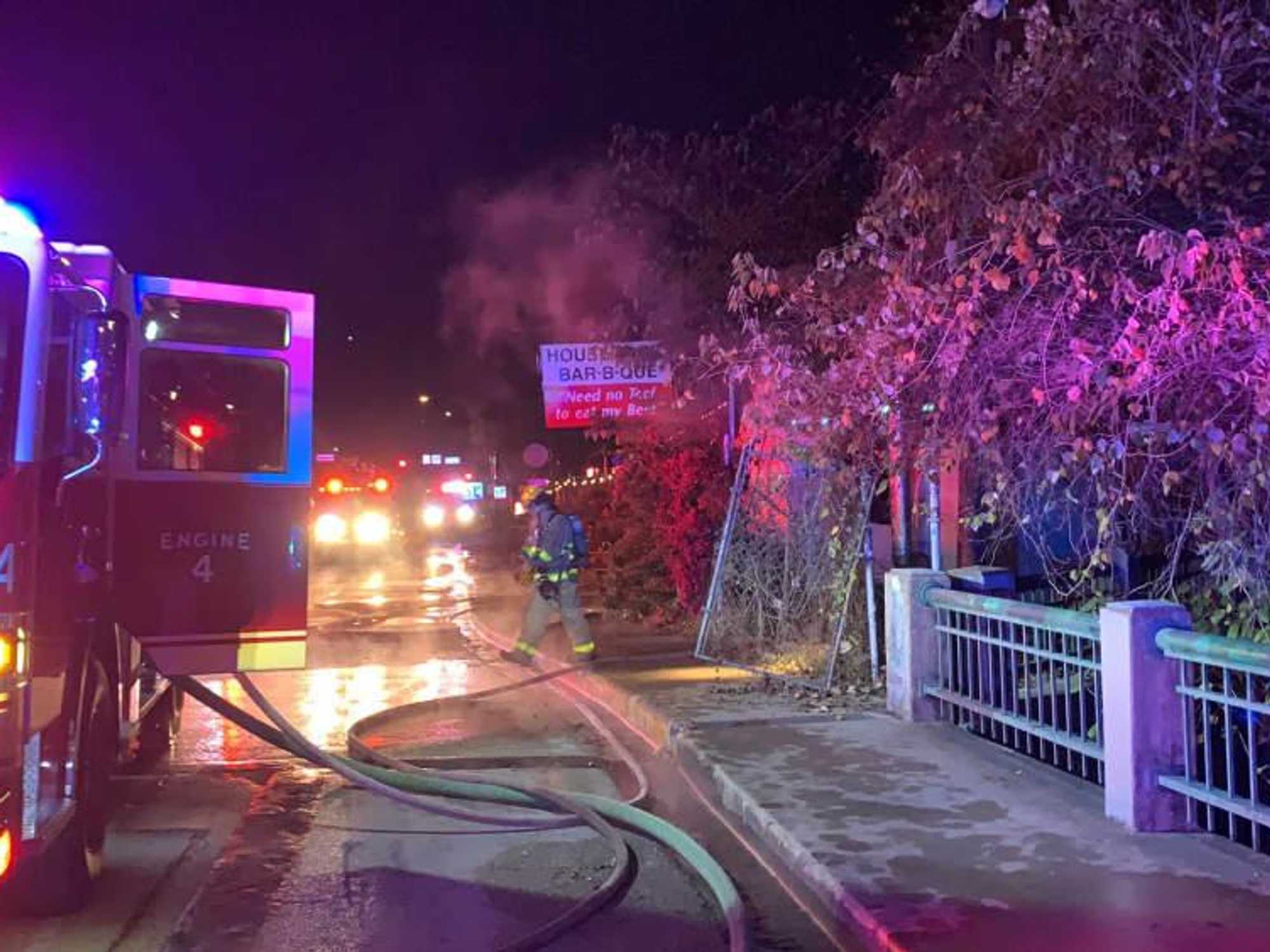 House Park Bar-B-Que fire