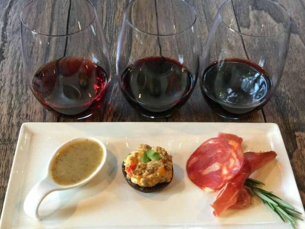 House Wine Austin bar wine glass food pairings plate 2015