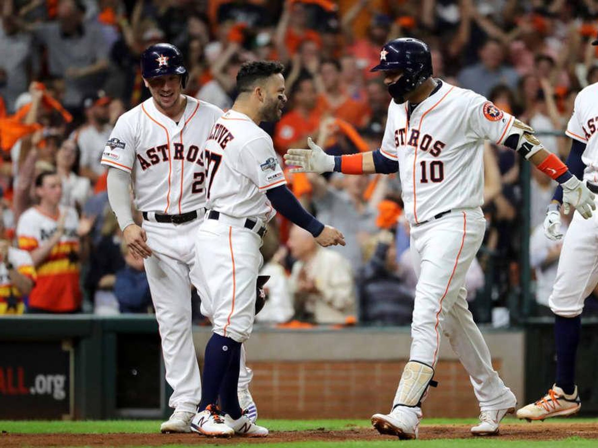 Houston Astros celebrating 2019