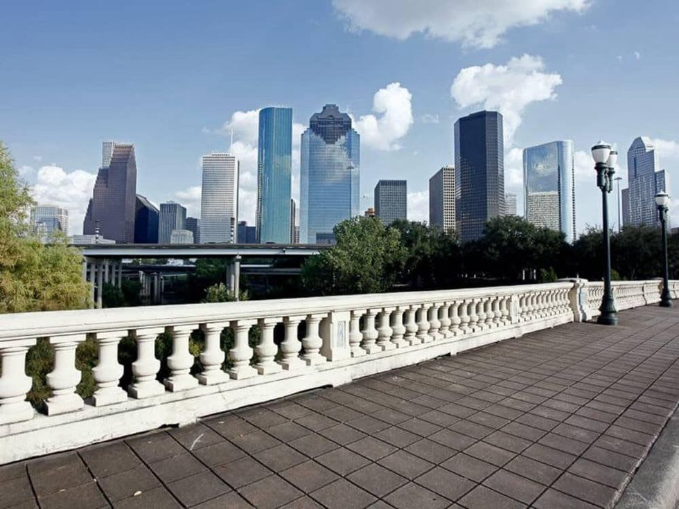 Houston skyline downtown day