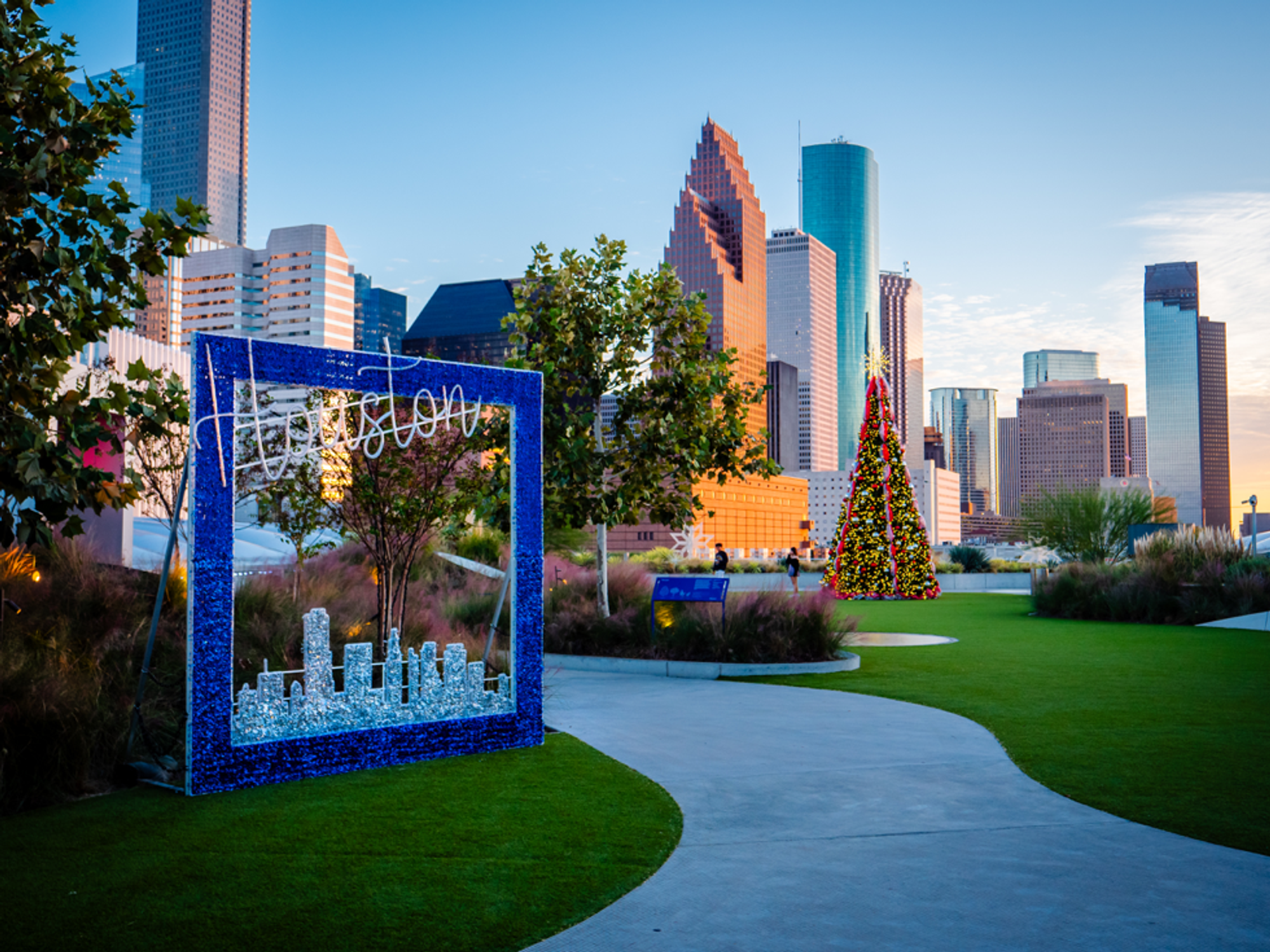 Houston skyline holidays
