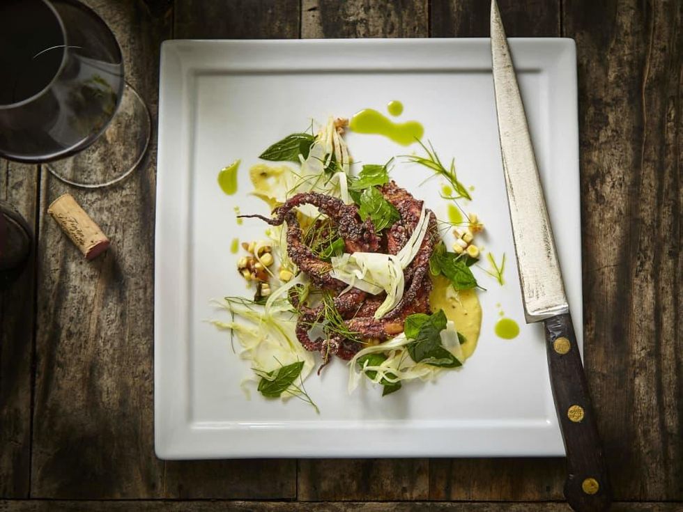 Hudson's on the Bend Austin resaurant new menu octopus