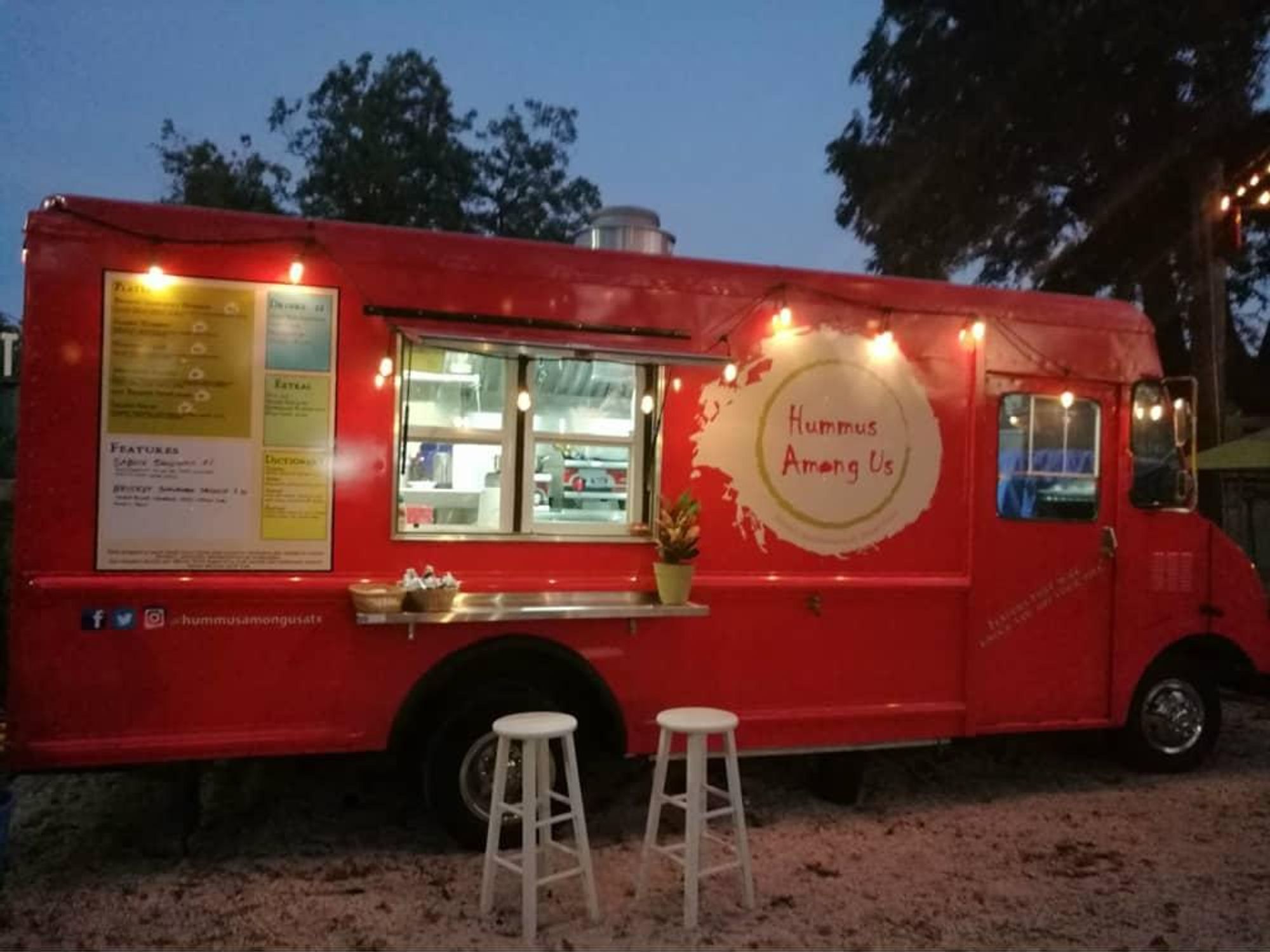 Hummus Among Us Food trailer