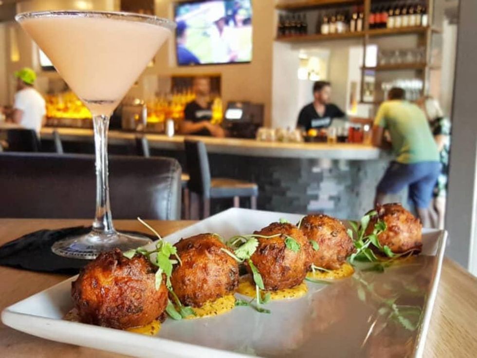 Hush puppies at BaseCamp bar in Austin