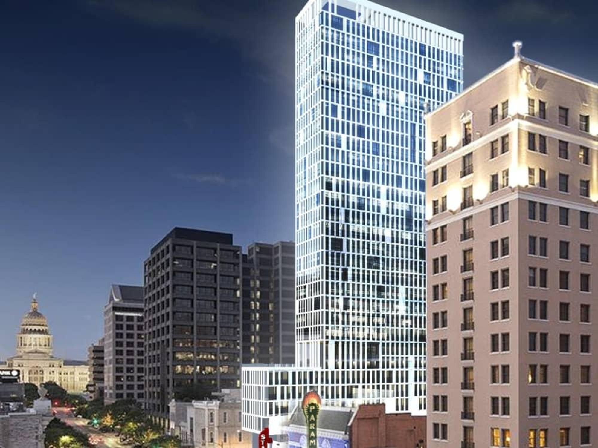 Hyatt Centric Austin hotel rendering