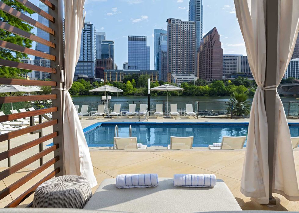 Hyatt Regency Austin pool cabana